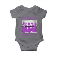 Retro In October We Wear Purple Witch Domestic Violence Awareness Baby Onesie - Wonder Print Shop