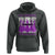 Retro In October We Wear Purple Witch Domestic Violence Awareness Hoodie - Wonder Print Shop