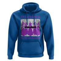 Retro In October We Wear Purple Witch Domestic Violence Awareness Hoodie - Wonder Print Shop