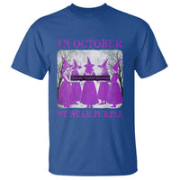 Retro In October We Wear Purple Witch Domestic Violence Awareness T Shirt - Wonder Print Shop