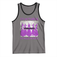 Retro In October We Wear Purple Witch Domestic Violence Awareness Tank Top - Wonder Print Shop