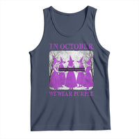 Retro In October We Wear Purple Witch Domestic Violence Awareness Tank Top - Wonder Print Shop