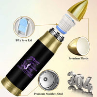 Stop Domestic Violence Bullet Tumbler Purple Ribbon Witch Graphic Witchy Feminist