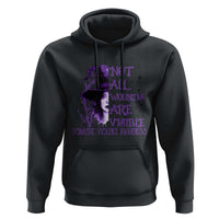 Stop Domestic Violence Hoodie Purple Ribbon Witch Graphic Witchy Feminist