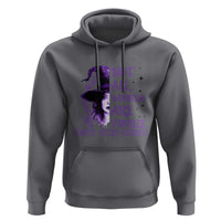 Stop Domestic Violence Hoodie Purple Ribbon Witch Graphic Witchy Feminist