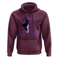 Stop Domestic Violence Hoodie Purple Ribbon Witch Graphic Witchy Feminist