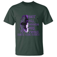 Stop Domestic Violence T Shirt Purple Ribbon Witch Graphic Witchy Feminist