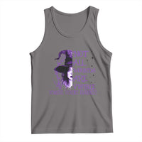 Stop Domestic Violence Tank Top Purple Ribbon Witch Graphic Witchy Feminist