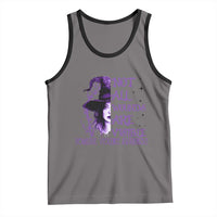 Stop Domestic Violence Tank Top Purple Ribbon Witch Graphic Witchy Feminist