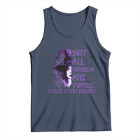 Stop Domestic Violence Tank Top Purple Ribbon Witch Graphic Witchy Feminist