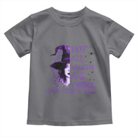 Stop Domestic Violence Toddler T Shirt Purple Ribbon Witch Graphic Witchy Feminist