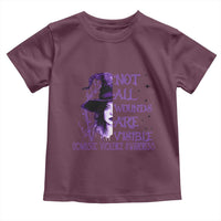 Stop Domestic Violence Toddler T Shirt Purple Ribbon Witch Graphic Witchy Feminist