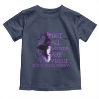 Stop Domestic Violence Toddler T Shirt Purple Ribbon Witch Graphic Witchy Feminist