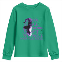Stop Domestic Violence Youth Sweatshirt Purple Ribbon Witch Graphic Witchy Feminist