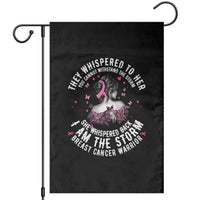 Breast Cancer Garden Flag Pink Ribbon I Am Storm - Wonder Print Shop