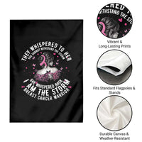 Breast Cancer Garden Flag Pink Ribbon I Am Storm - Wonder Print Shop