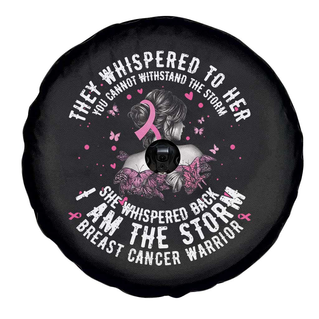 Breast Cancer Spare Tire Cover Pink Ribbon I Am Storm - Wonder Print Shop