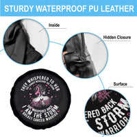 Breast Cancer Spare Tire Cover Pink Ribbon I Am Storm - Wonder Print Shop