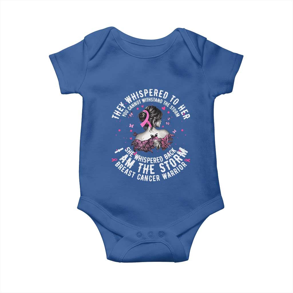Breast Cancer Baby Onesie Pink Ribbon I Am Storm - Wonder Print Shop