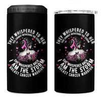 Breast Cancer 4 in 1 Can Cooler Tumbler Pink Ribbon I Am Storm - Wonder Print Shop