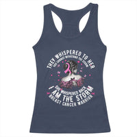 Breast Cancer Racerback Tank Top Pink Ribbon I Am Storm - Wonder Print Shop