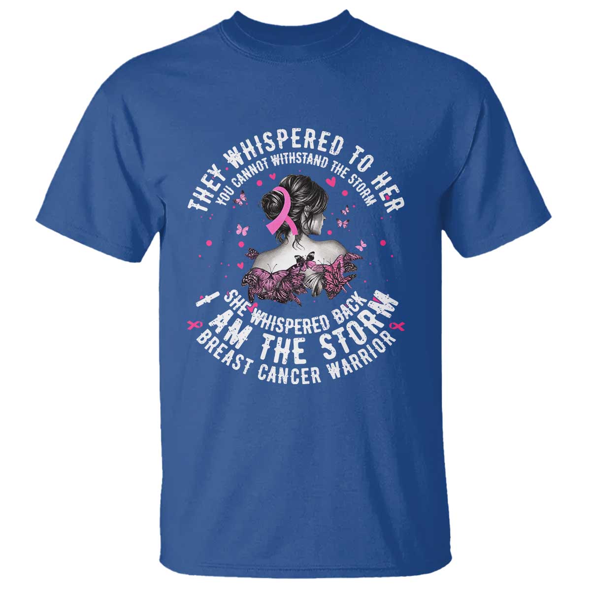 Breast Cancer T Shirt Pink Ribbon I Am Storm - Wonder Print Shop
