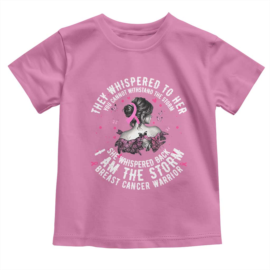 Breast Cancer Toddler T Shirt Pink Ribbon I Am Storm - Wonder Print Shop