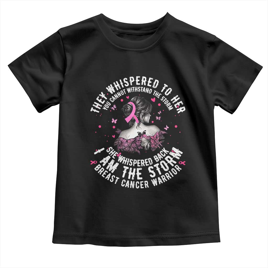 Breast Cancer Toddler T Shirt Pink Ribbon I Am Storm - Wonder Print Shop