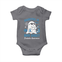 Diabetes is Boo Sheet Baby Onesie Funny Halloween Ghost Diabetes Type 1 2 Awareness - Wonder Print Shop
