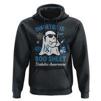 Diabetes is Boo Sheet Hoodie Funny Halloween Ghost Diabetes Type 1 2 Awareness - Wonder Print Shop
