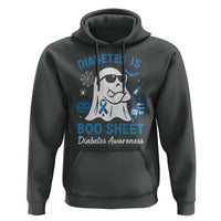 Diabetes is Boo Sheet Hoodie Funny Halloween Ghost Diabetes Type 1 2 Awareness - Wonder Print Shop