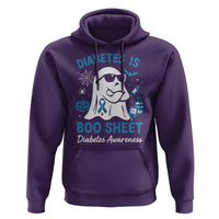 Diabetes is Boo Sheet Hoodie Funny Halloween Ghost Diabetes Type 1 2 Awareness - Wonder Print Shop