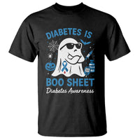 Diabetes is Boo Sheet T Shirt Funny Halloween Ghost Diabetes Type 1 2 Awareness - Wonder Print Shop