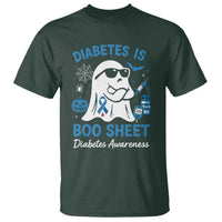 Diabetes is Boo Sheet T Shirt Funny Halloween Ghost Diabetes Type 1 2 Awareness - Wonder Print Shop