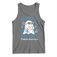 Diabetes is Boo Sheet Tank Top Funny Halloween Ghost Diabetes Type 1 2 Awareness - Wonder Print Shop
