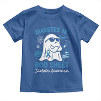 Diabetes is Boo Sheet Toddler T Shirt Funny Halloween Ghost Diabetes Type 1 2 Awareness - Wonder Print Shop