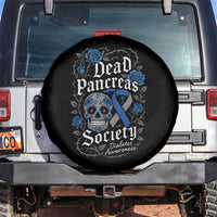 Funny Diabetes Type 1 Awareness Spare Tire Cover Dead Pancreas Society Sugar Skull - Wonder Print Shop