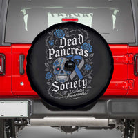 Funny Diabetes Type 1 Awareness Spare Tire Cover Dead Pancreas Society Sugar Skull - Wonder Print Shop