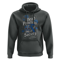 Funny Diabetes Type 1 Awareness Hoodie Dead Pancreas Society Sugar Skull - Wonder Print Shop
