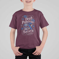 Funny Diabetes Type 1 Awareness T Shirt For Kid Dead Pancreas Society Sugar Skull - Wonder Print Shop