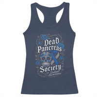 Funny Diabetes Type 1 Awareness Racerback Tank Top Dead Pancreas Society Sugar Skull - Wonder Print Shop