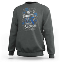 Funny Diabetes Type 1 Awareness Sweatshirt Dead Pancreas Society Sugar Skull - Wonder Print Shop