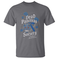 Funny Diabetes Type 1 Awareness T Shirt Dead Pancreas Society Sugar Skull - Wonder Print Shop