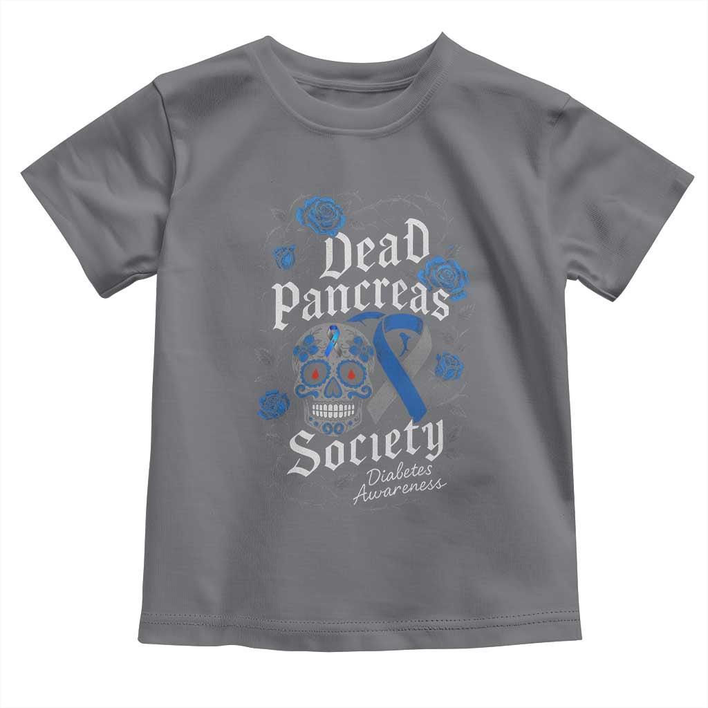 Funny Diabetes Type 1 Awareness Toddler T Shirt Dead Pancreas Society Sugar Skull - Wonder Print Shop