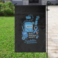 Dead Pancreas Society Garden Flag Funny Diabetes Awareness Insulin T1D Support - Wonder Print Shop