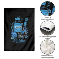 Dead Pancreas Society Garden Flag Funny Diabetes Awareness Insulin T1D Support - Wonder Print Shop