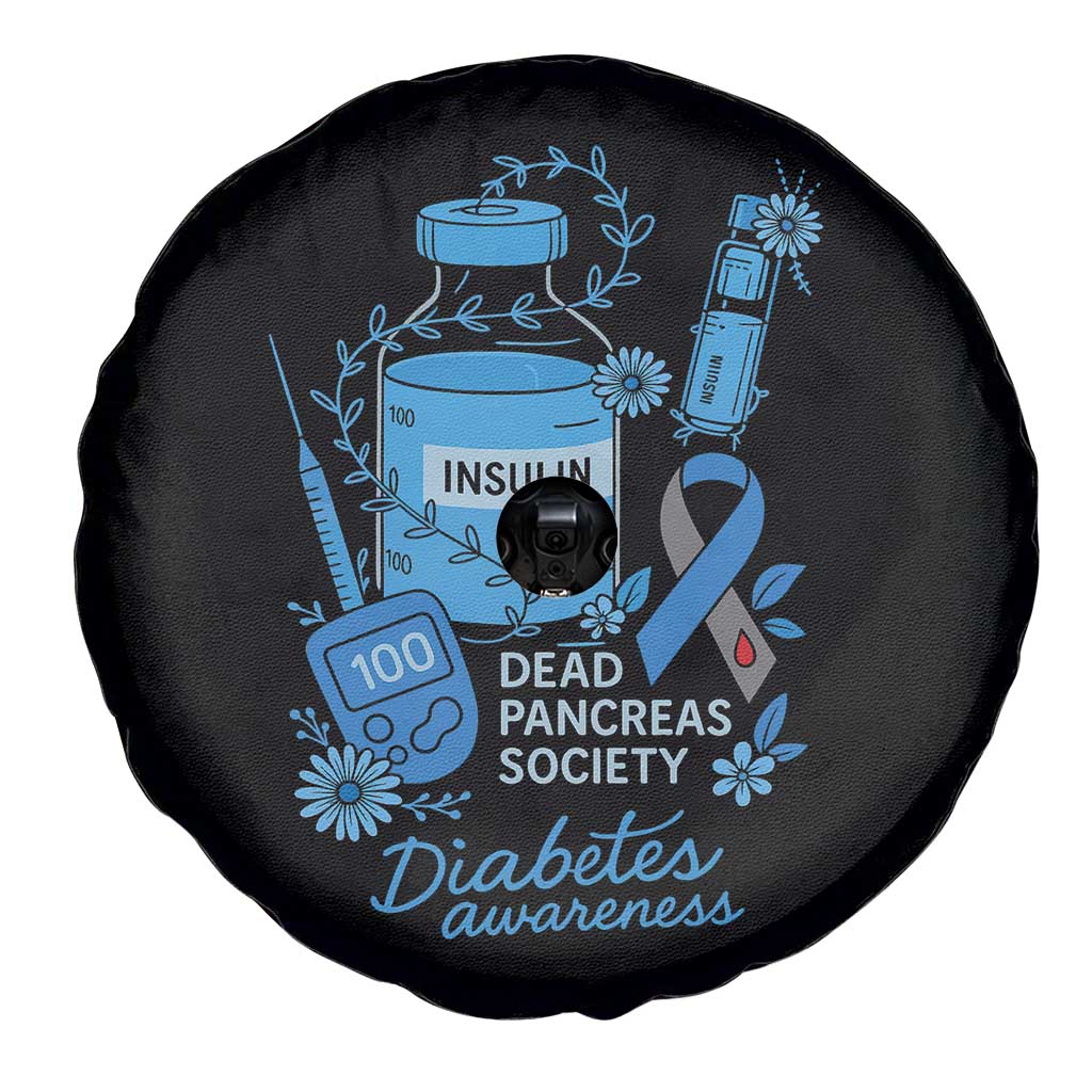 Dead Pancreas Society Spare Tire Cover Funny Diabetes Awareness Insulin T1D Support - Wonder Print Shop