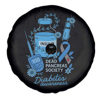 Dead Pancreas Society Spare Tire Cover Funny Diabetes Awareness Insulin T1D Support - Wonder Print Shop