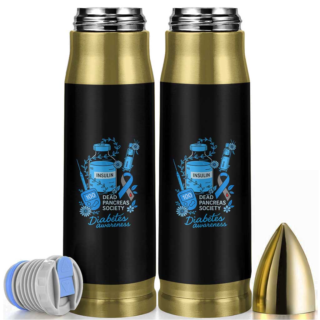 Dead Pancreas Society Bullet Tumbler Funny Diabetes Awareness Insulin T1D Support - Wonder Print Shop