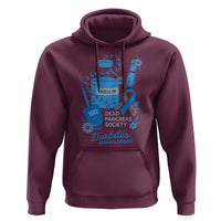 Dead Pancreas Society Hoodie Funny Diabetes Awareness Insulin T1D Support - Wonder Print Shop